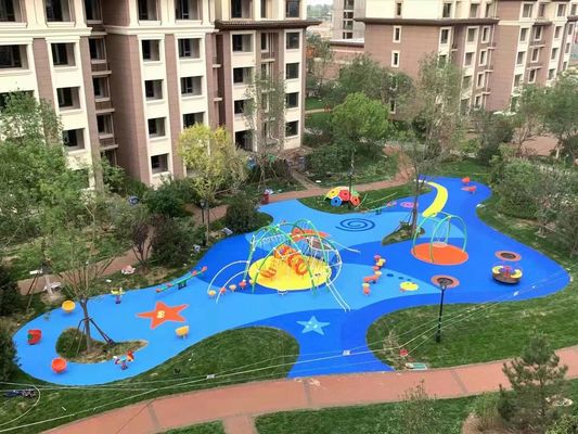 मनोरंजन पार्क के लिए आउटडोर बच्चों के खेल के मैदान फर्श ईपीडीएम रबर फर्श