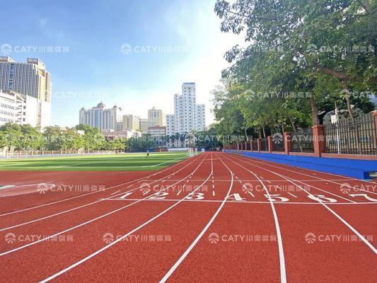 CATY SPORTS ESP प्रतियोगिता के लिए अर्ध-पूर्वनिर्मित निर्बाध रनिंग ट्रैक