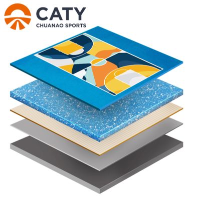 टिकाऊ अर्ध-निर्मित मल्टी-स्पोर्ट कोर्ट, स्कूल और समुदायों के लिए निर्बाध नॉन-स्लिप सतह
