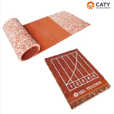 अर्ध-पूर्वनिर्मित रनिंग ट्रैक, कम रखरखाव के साथ मल्टी-स्पोर्ट्स सतह की समय-बचत स्थापना