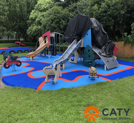 100% ROHS प्रमाणित ECO-EPDM ग्रेन्यूल, स्लिप विरोधी सुरक्षा डिजाइन खेल का मैदान के साथ शॉक-अवशोषित