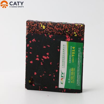 जिम और फिटनेस स्टूडियो के लिए EPDM कलर-डॉट के साथ टिकाऊ और लोचदार प्रीमियम रबर टाइलें