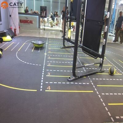 वाणिज्यिक और खेल उपयोग के लिए टिकाऊ और एंटी स्लिप बहुउद्देश्यीय रबर फर्श मैट