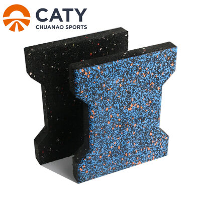 वॉकवे और बाहरी उपयोग के लिए एंटी-स्लिप और भारी-ड्यूटी डॉग-बोन रबर टाइल