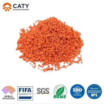 एंटी यूवी एथलेटिक रनिंग ट्रैक खेल मैदान सामग्री पहनने के प्रतिरोधी ईपीडीएम रबर ग्रेन्युल