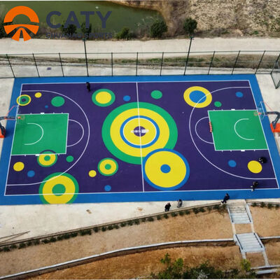 स्कूल और सामुदायिक खेल क्षेत्रों में सुरक्षा बढ़ाने और चोटों को कम करने के लिए डिज़ाइन किया गया पर्यावरण के अनुकूल खेल का मैदान रबर फर्श