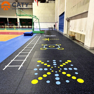 घर और वाणिज्यिक जिम उपयोग के लिए स्लिप-प्रतिरोधी और टिकाऊ बहु-कार्यात्मक रबर मैट